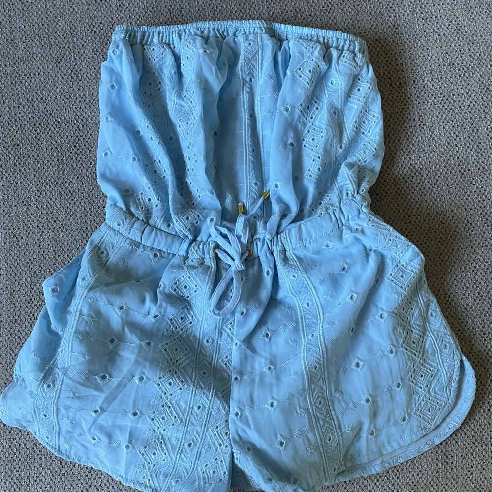 Light blue summer romper (Never worn!)